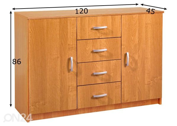 Kummut Drimo 120 cm mõõdud