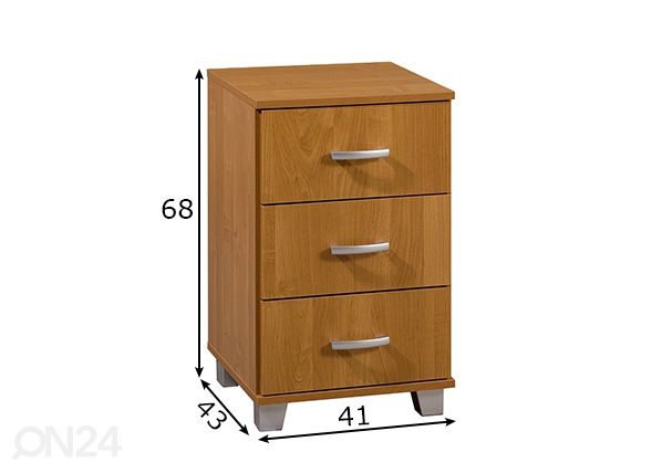 Kummut Drimo 41 cm mõõdud
