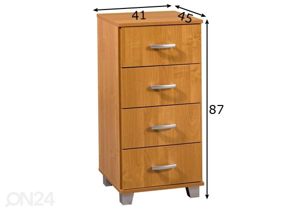 Kummut Drimo 41 cm mõõdud