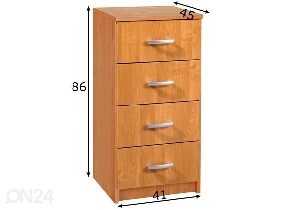 Kummut Drimo 41 cm mõõdud