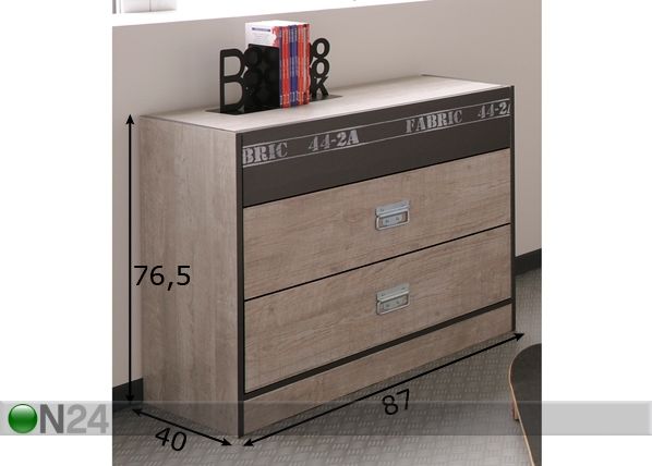 Kummut Fabric mõõdud