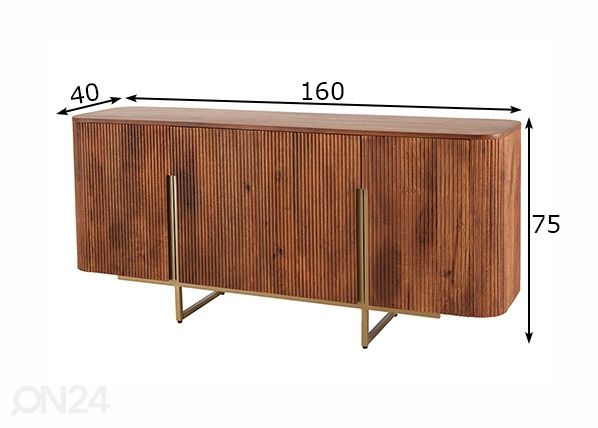 Kummut Gatsby 160 cm mõõdud