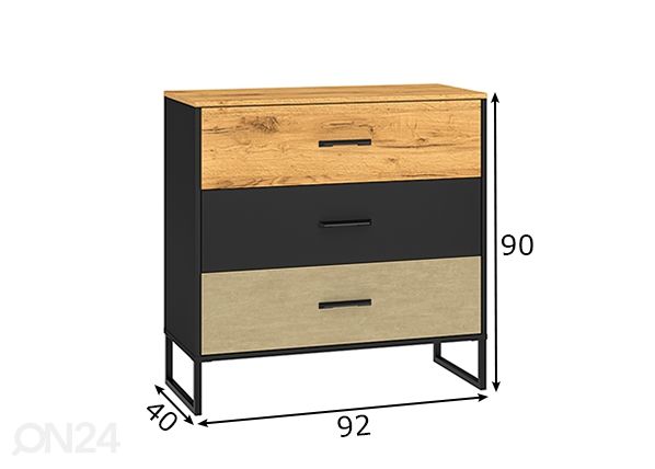 Kummut Gotland 92 cm mõõdud