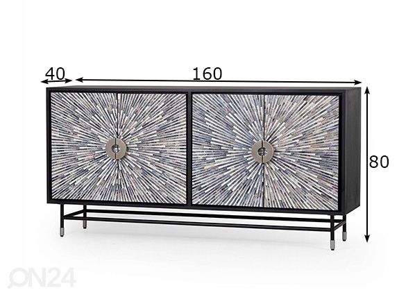 Kummut Heritage 160 cm mõõdud