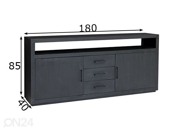 Kummut Jaxx 180 cm mõõdud