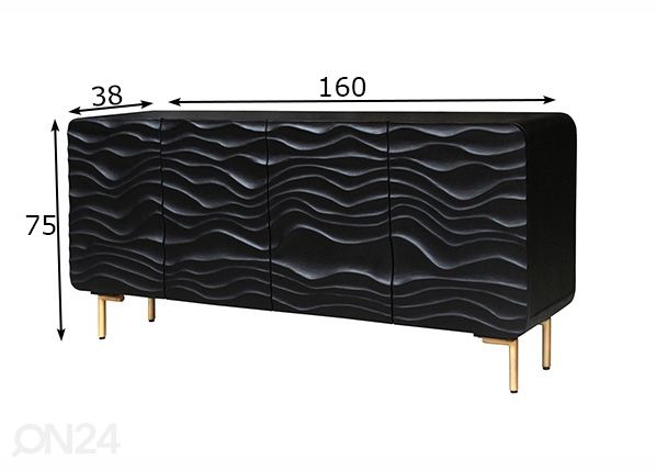 Kummut Lagoon 160 cm mõõdud