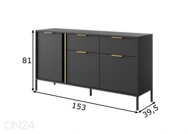 Kummut Lars B 153 cm mõõdud