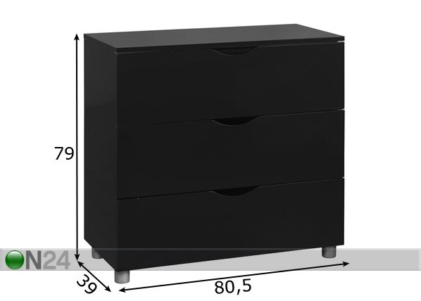 Kummut Letty black mõõdud