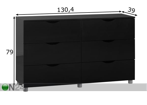 Kummut Letty black mõõdud