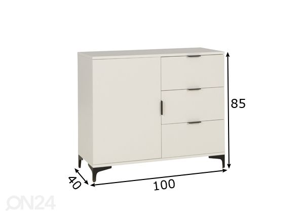 Kummut Lewisville L100 mõõdud