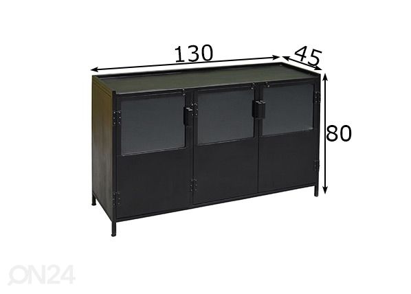 Kummut Liam 130 cm mõõdud