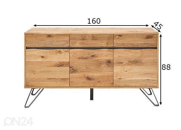 Kummut Living Edge mõõdud