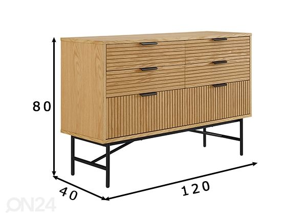 Kummut Lyon 80x120 cm mõõdud