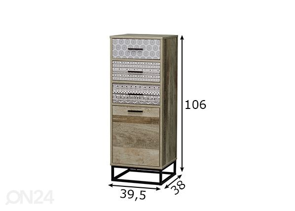 Kummut Mailbox mõõdud