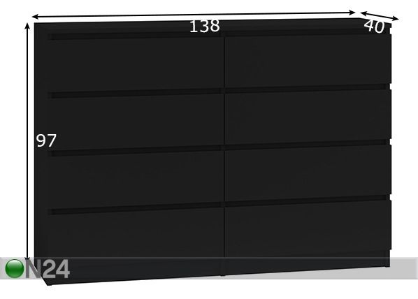Kummut Malwa 138cm mõõdud