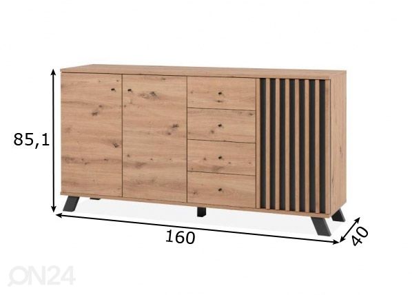 Kummut Medan 160 cm mõõdud