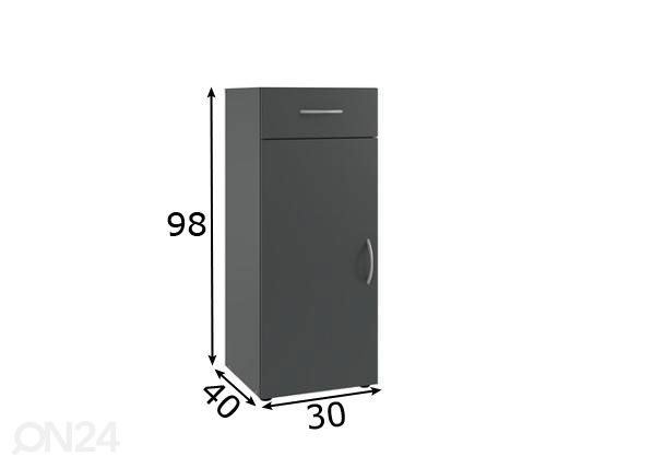 Kummut MRK 300 30 cm mõõdud