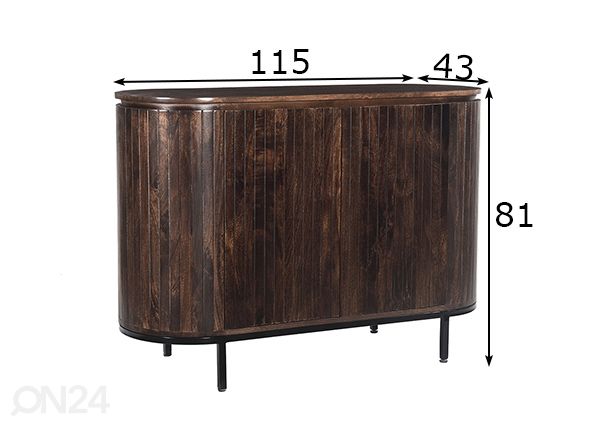 Kummut Noor 115 cm mõõdud