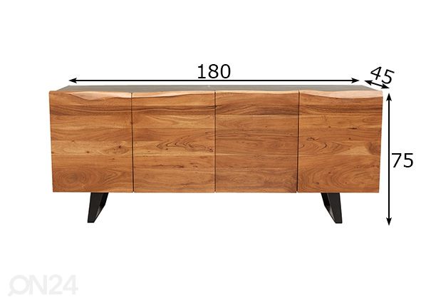 Kummut Organic Artwork 180 cm mõõdud