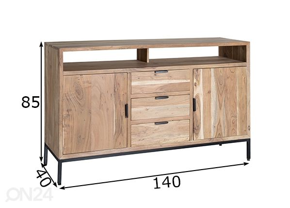 Kummut Oslo 140 cm mõõdud
