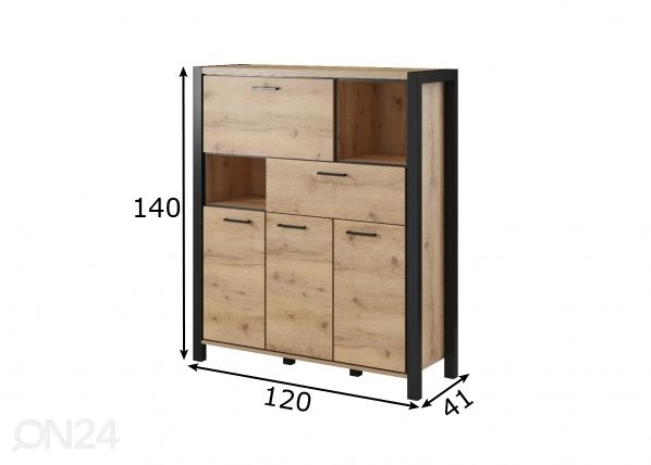 Kummut / puhvetkapp 120 cm mõõdud