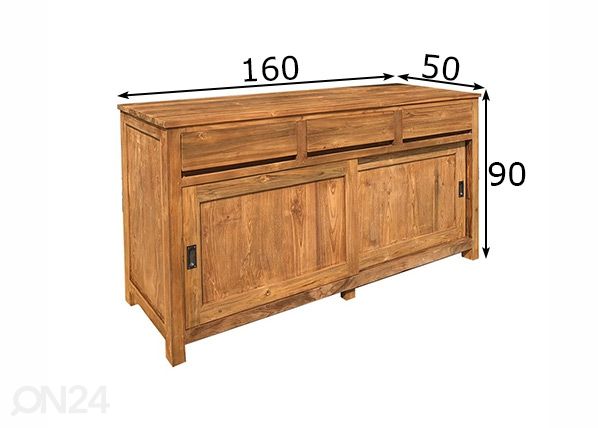 Kummut Ronan 160 cm mõõdud