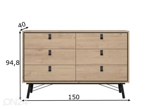 Kummut Ry 150 cm mõõdud