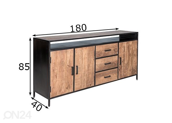 Kummut Sturdy 180 cm mõõdud