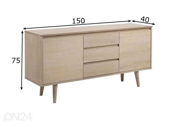 Kummut Tokyo 150 cm mõõdud