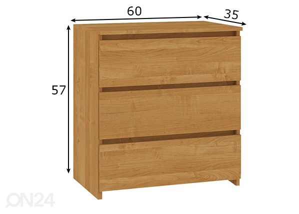 Kummut Trier 60 cm mõõdud