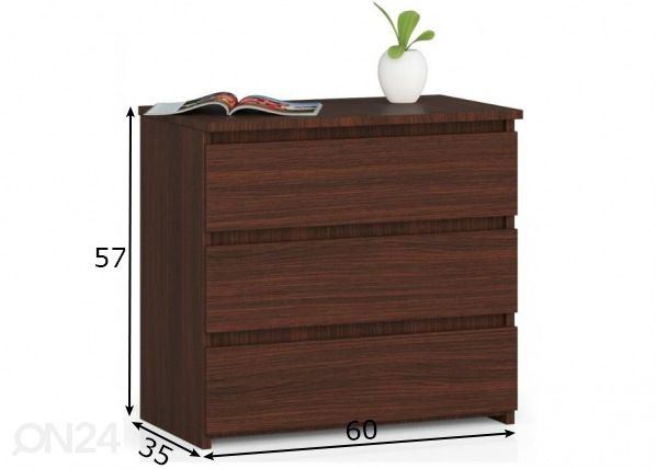 Kummut Trier 60 cm mõõdud