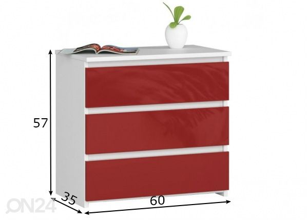 Kummut Trier KL 60 cm mõõdud