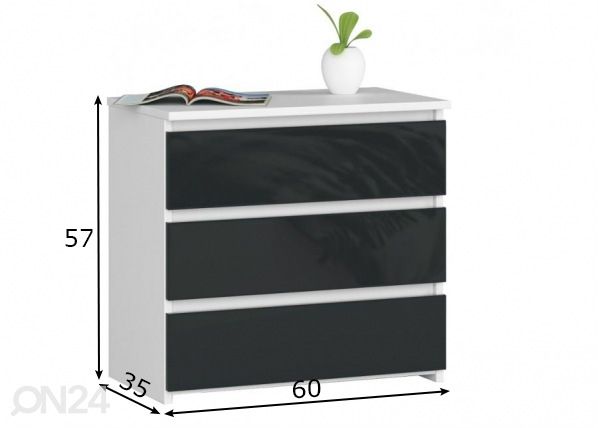 Kummut Trier KL 60 cm mõõdud