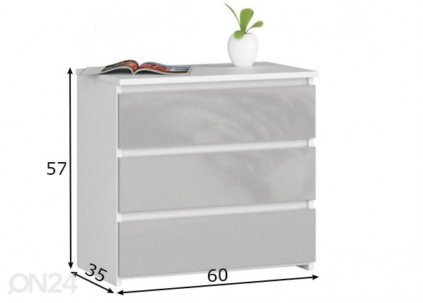 Kummut Trier KL 60 cm mõõdud