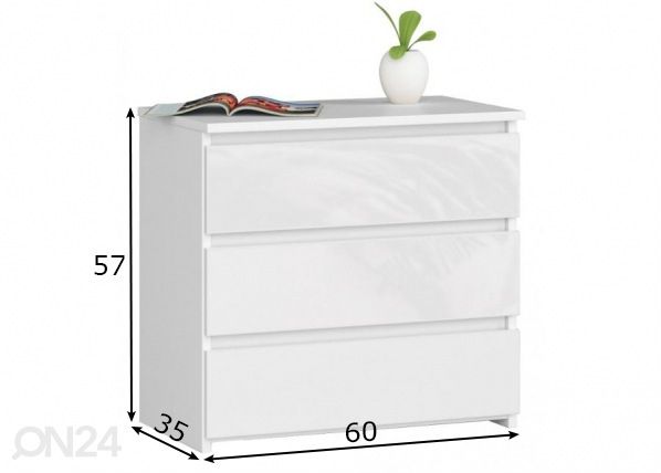 Kummut Trier KL 60 cm mõõdud