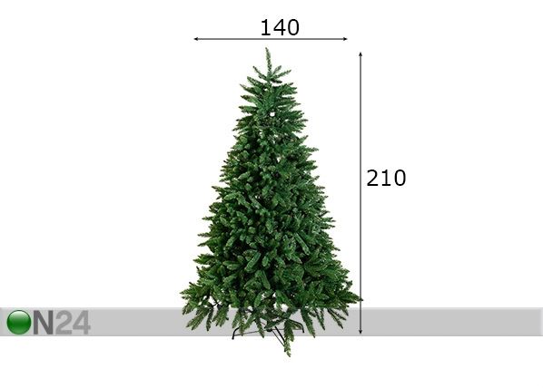 Kunstkuusk Calgary 210 cm mõõdud