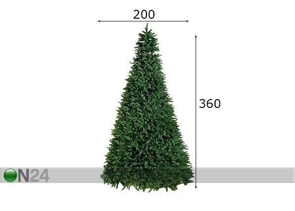 Kunstkuusk Calgary 360 cm mõõdud