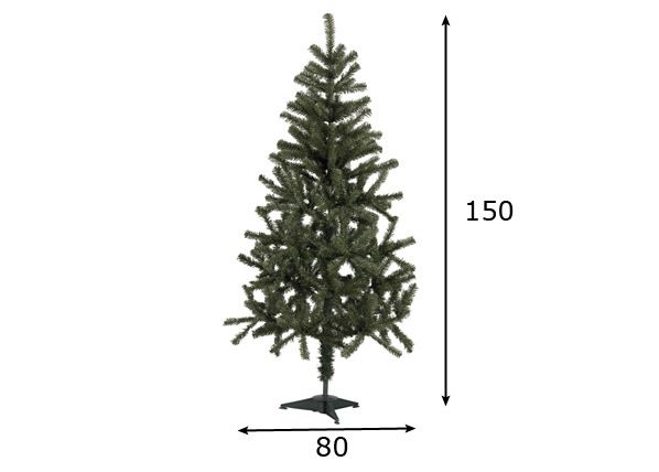 Kunstkuusk Canadian 150cm mõõdud