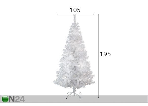 Kunstkuusk Kalix LED tuledega 195 cm mõõdud