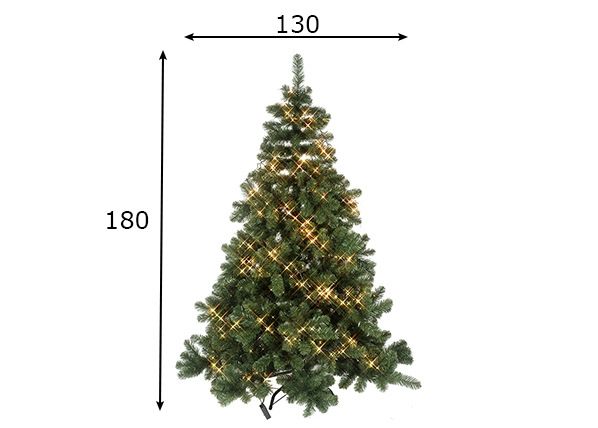 Kunstkuusk LED tuledega 180 cm mõõdud