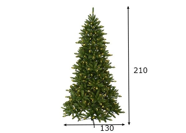 Kunstkuusk Minnesota LED 210 cm mõõdud