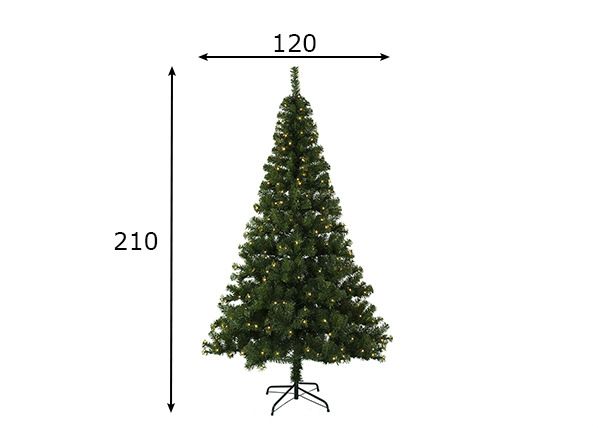 Kunstkuusk Ottawa LED 210 cm mõõdud
