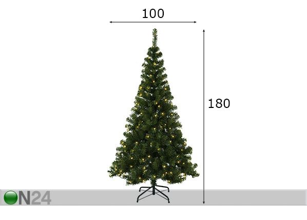 Kunstkuusk Ottawa LED tuledega 180 cm mõõdud