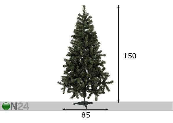 Kunstkuusk Quebec 150cm mõõdud