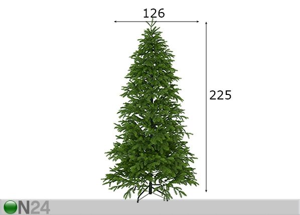Kunstkuusk Ryda 225 cm mõõdud