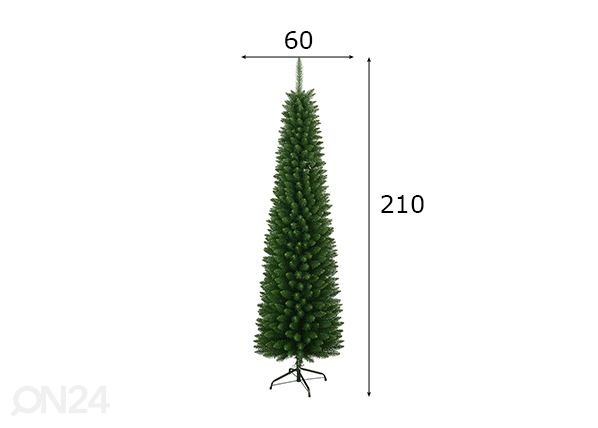 Kunstkuusk Slim 210 cm mõõdud