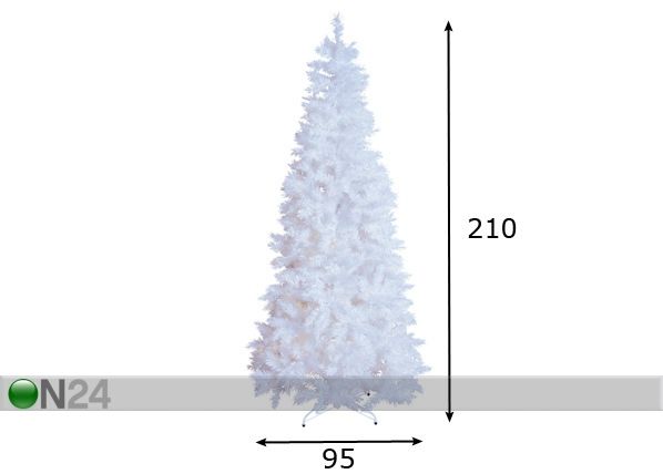 Kunstkuusk Slim 210 cm mõõdud