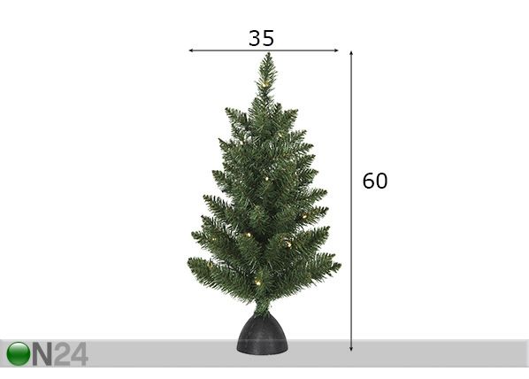 Kunstkuusk Tippy LED tuledega 60 cm mõõdud