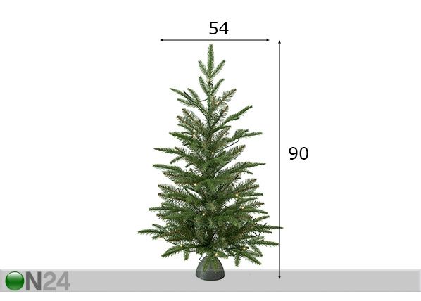 Kunstkuusk Tippy LED tuledega 90 cm mõõdud