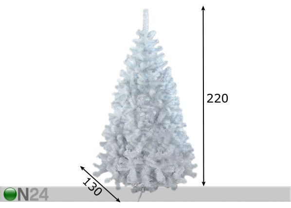 Kunstkuusk Valge 220 cm mõõdud
